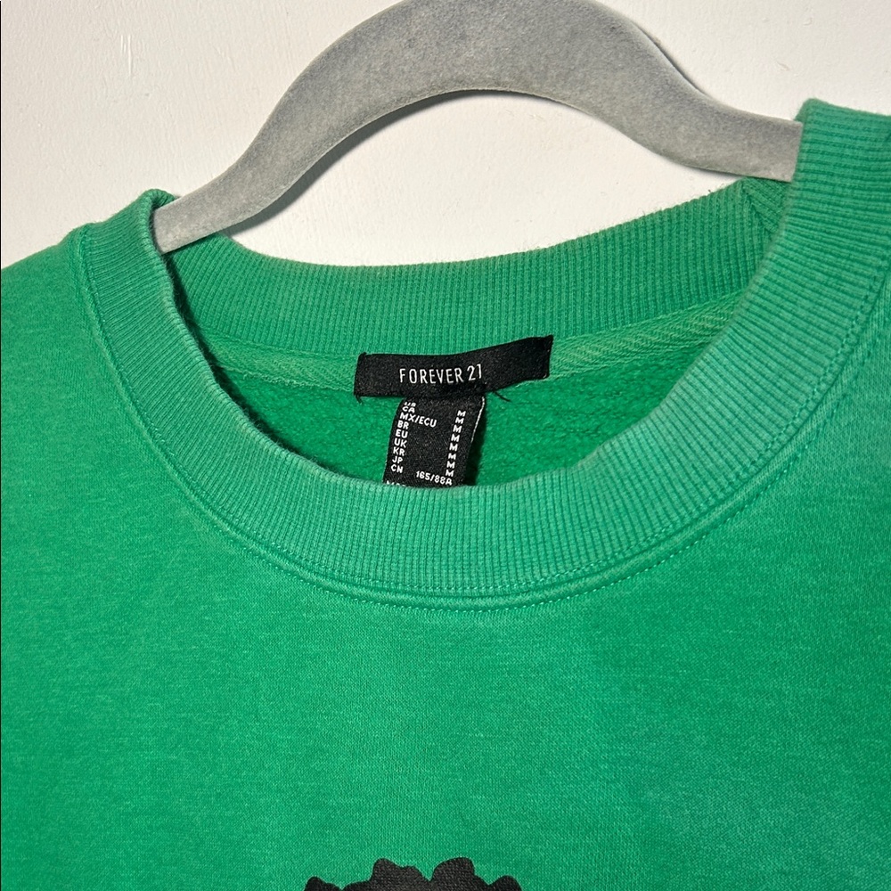 H&M Green Graphic Sweatshirt with FLY Design - Picture 8 of 9